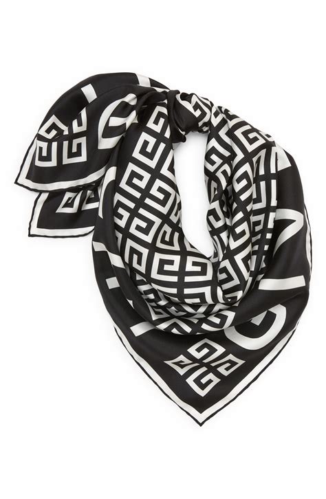 givenchy black and white scarf|Givenchy silk scarves.